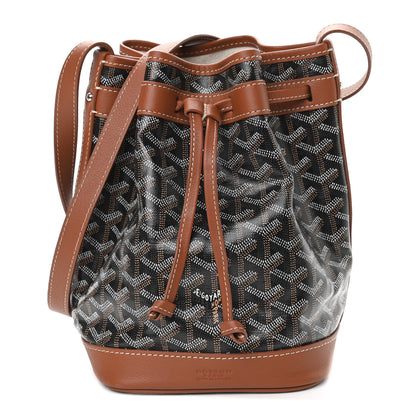 Goyard Goyardine Petit Flot Bucket Bag PM Black Gold 1 of 8