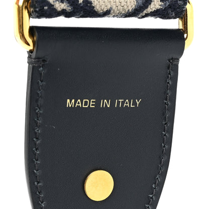 Christian Dior Oblique Adjustable Shoulder Strap Blue 4 of 4