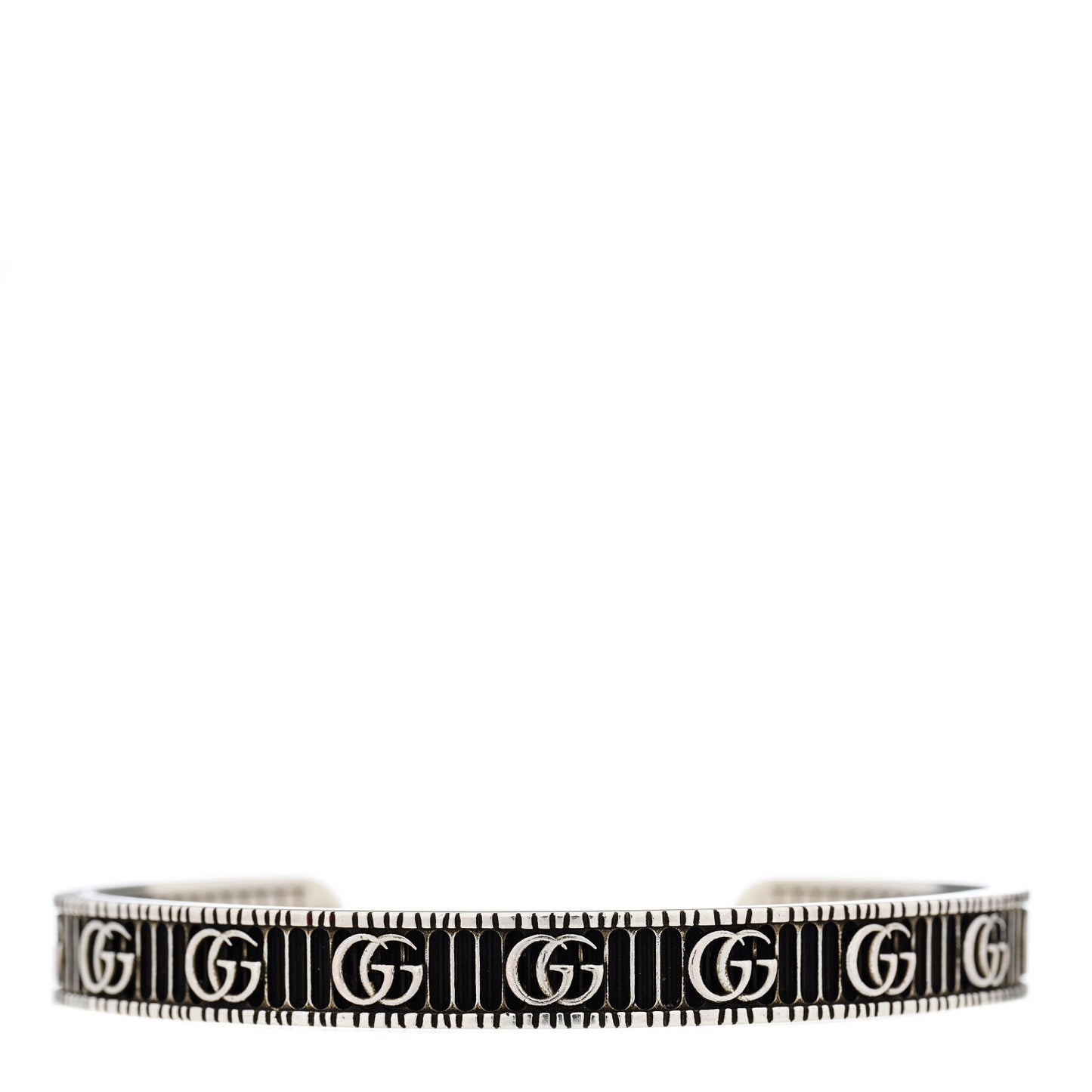 Sterling Silver Double G Marmont Cuff Bracelet