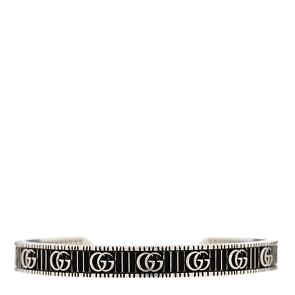 Gucci Sterling Silver Double G Marmont Cuff Bracelet 1 of 5