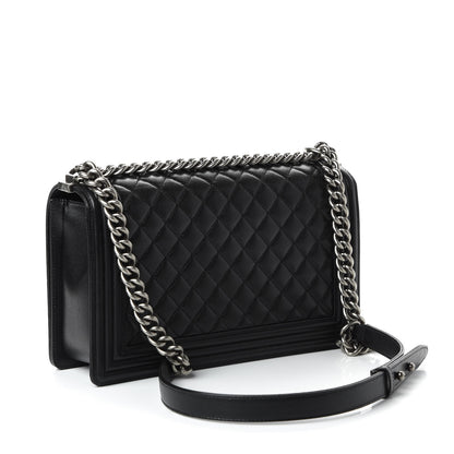 Chanel Caviar Quilted New Medium Boy Flap Black 3 of 11
