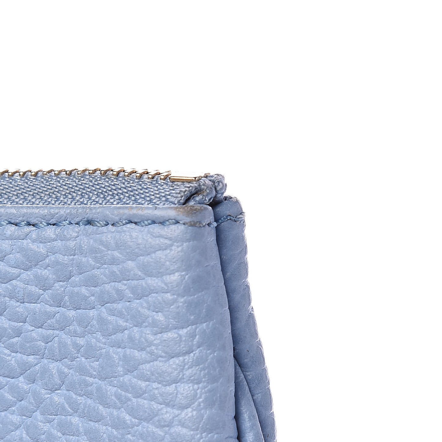 Dollar Calfskin Swing Key Case Mineral Blue