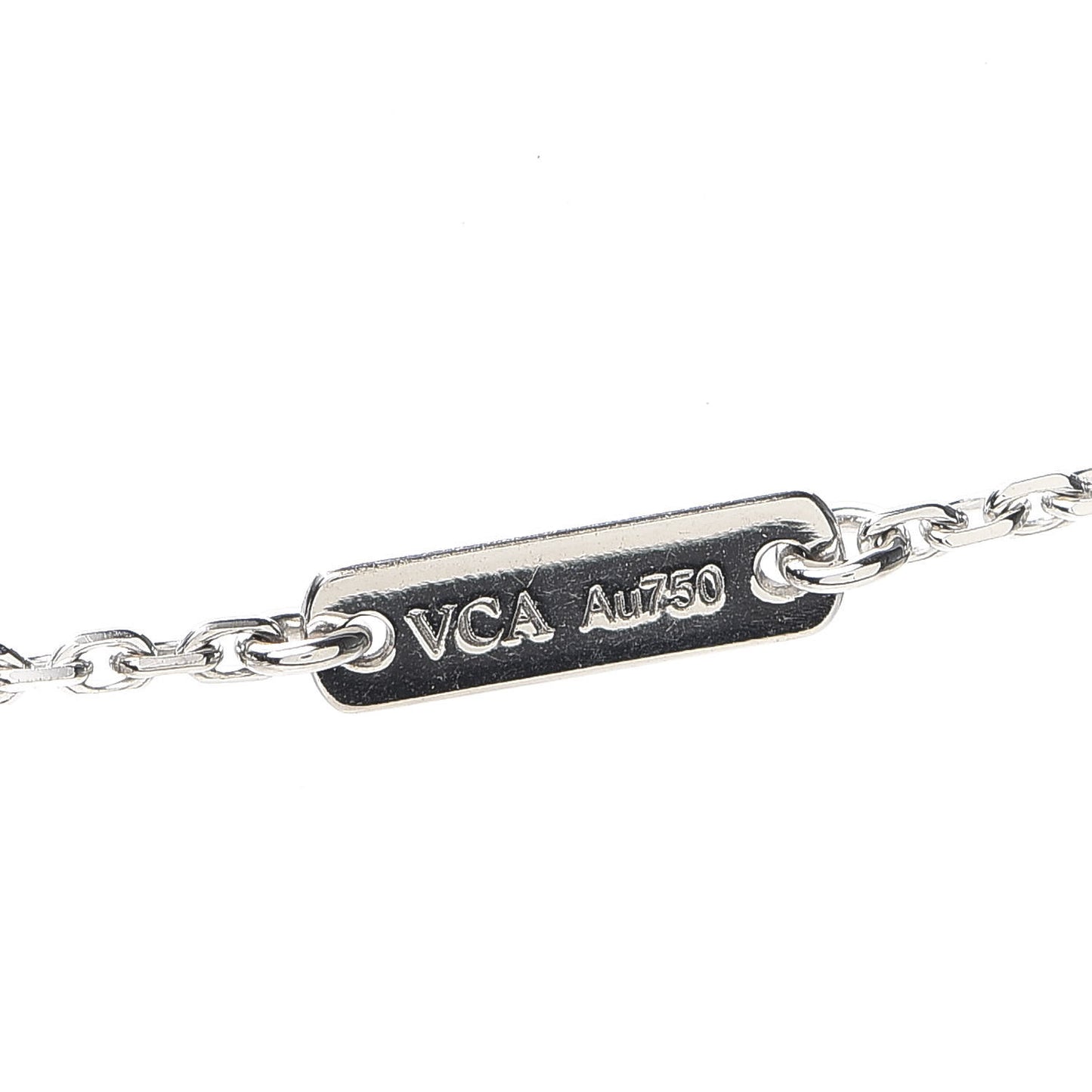 18K White Gold Diamond Mini Lotus Pendant Necklace