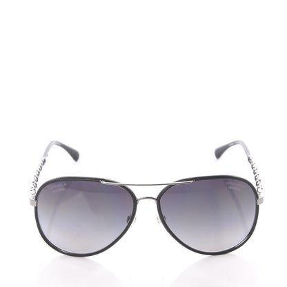 Chanel Polarized Pilot Winter Sunglasses 4219-Q Black 2 of 8