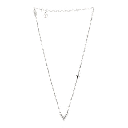 Louis Vuitton Metal Essential V Supple Necklace Silver 3 of 7