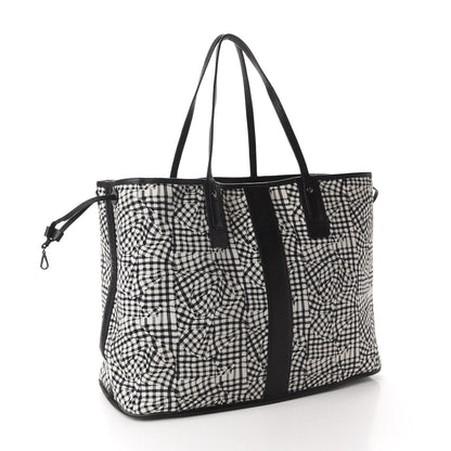 MCM Visetos Large Liz Reversible Shopper Tote Black 10 of 15