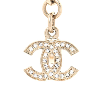 Chanel Graduated Pearl Crystal CC Bracelet Gold 4 of 6