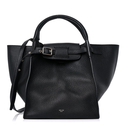 Celine Supple Grained Calfskin Small Long Strap Big Bag Black 1 of 14