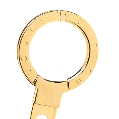 Louis Vuitton Metal LV Edge Chain Bag Charm Silver Gold 3 of 5