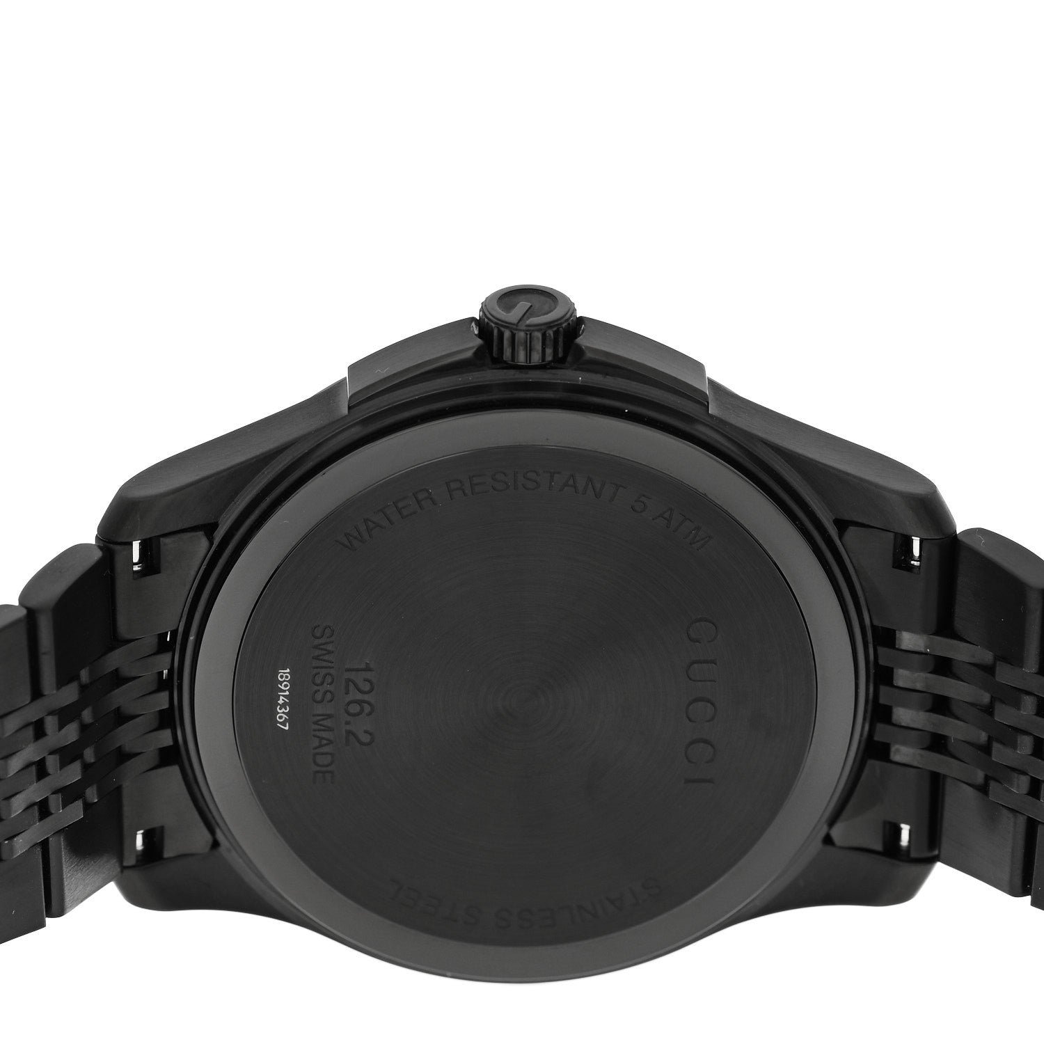 Gucci PVD Stainless Steel 44mm G-Timeless Quartz Watch Black 4 of 4