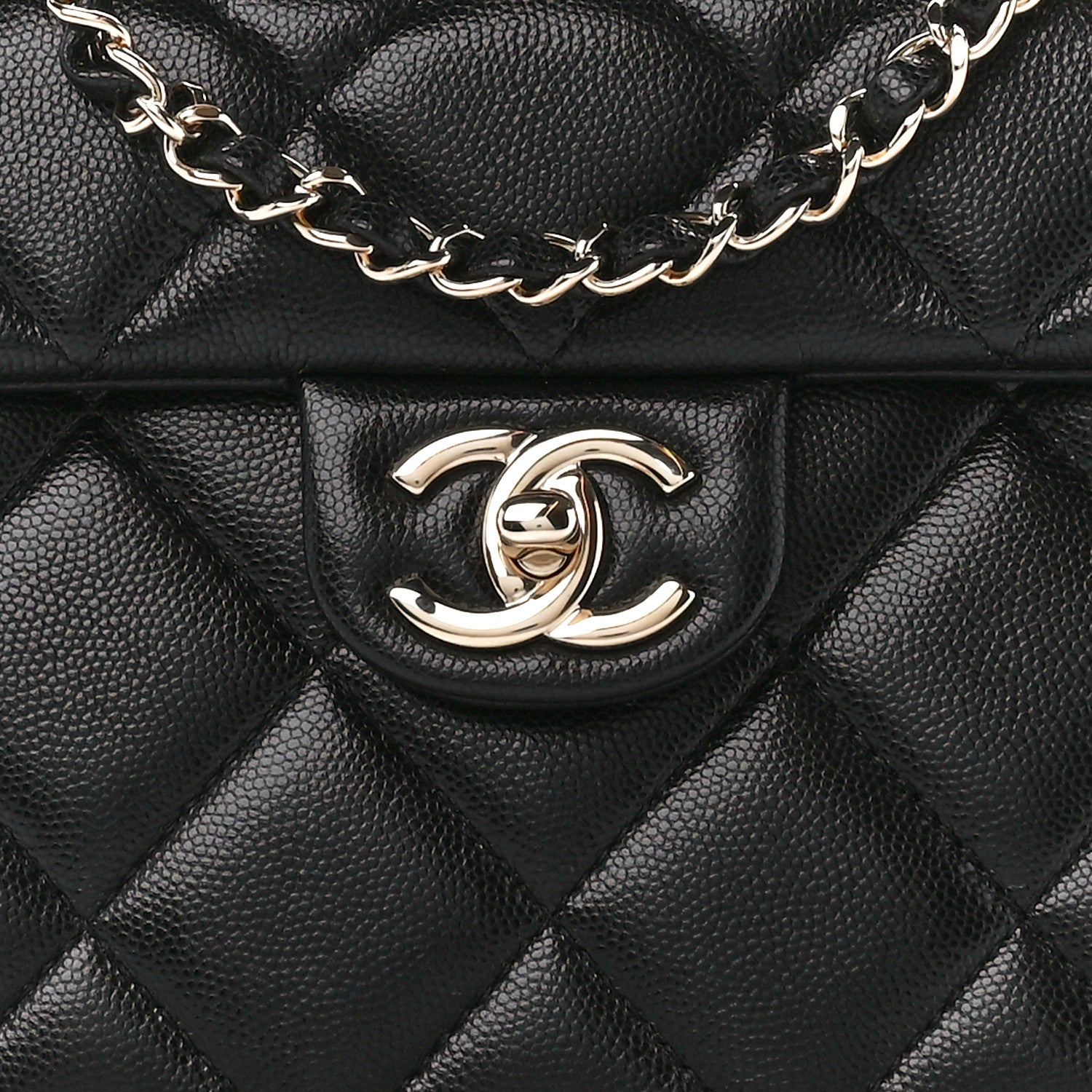 Chanel Caviar Quilted Mini Retro Twist Top Handle Flap Black 9 of 12