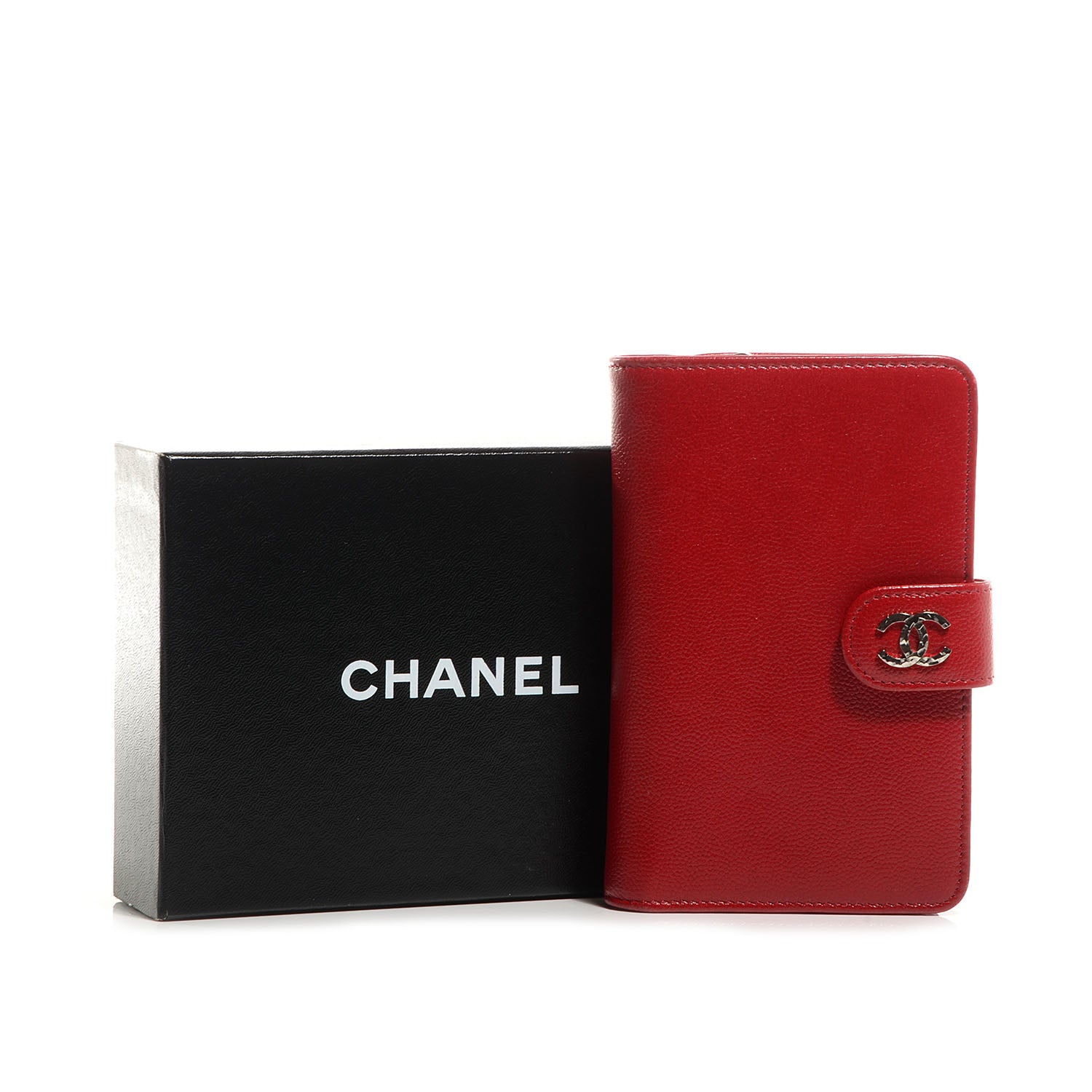 Chanel Caviar Sevruga Large Zip Pocket Wallet Red 8 of 8