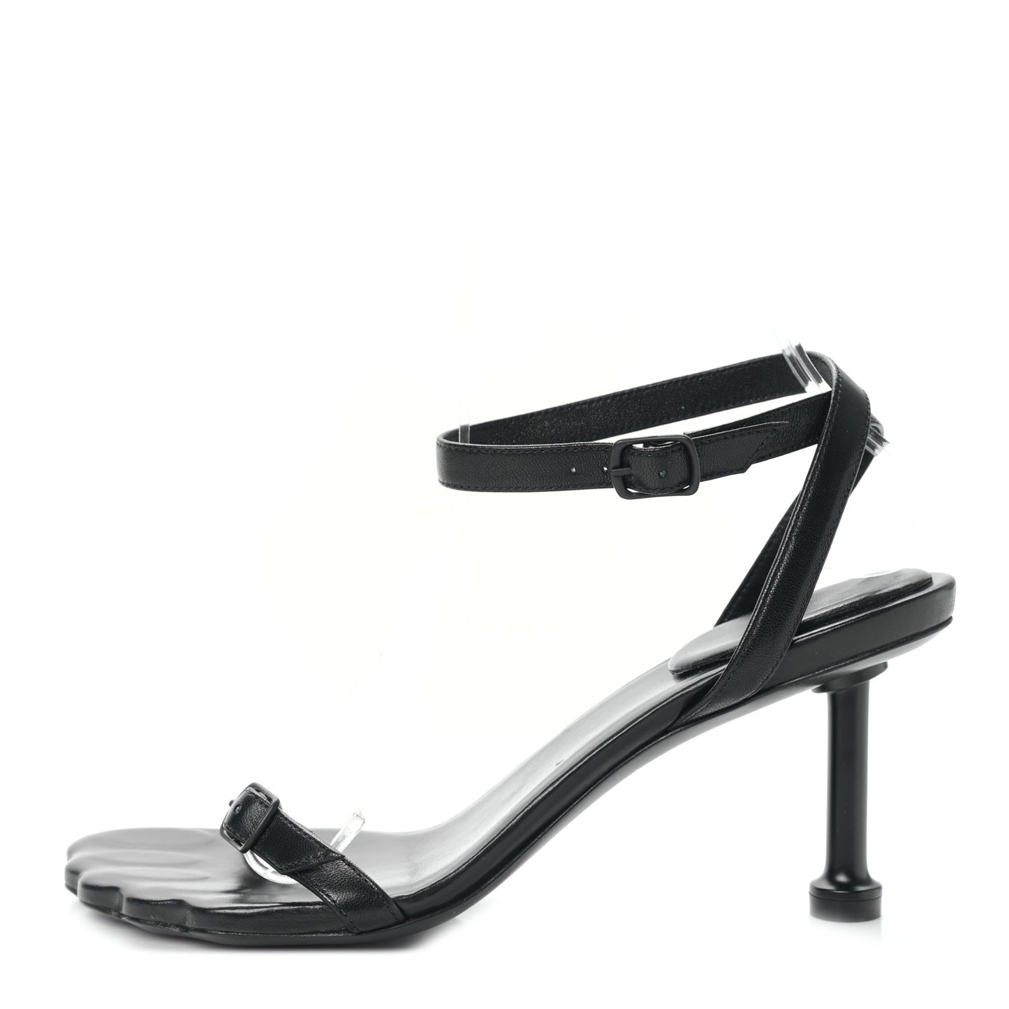 Soft Calfskin Fetish 80mm Sandals 36 Black