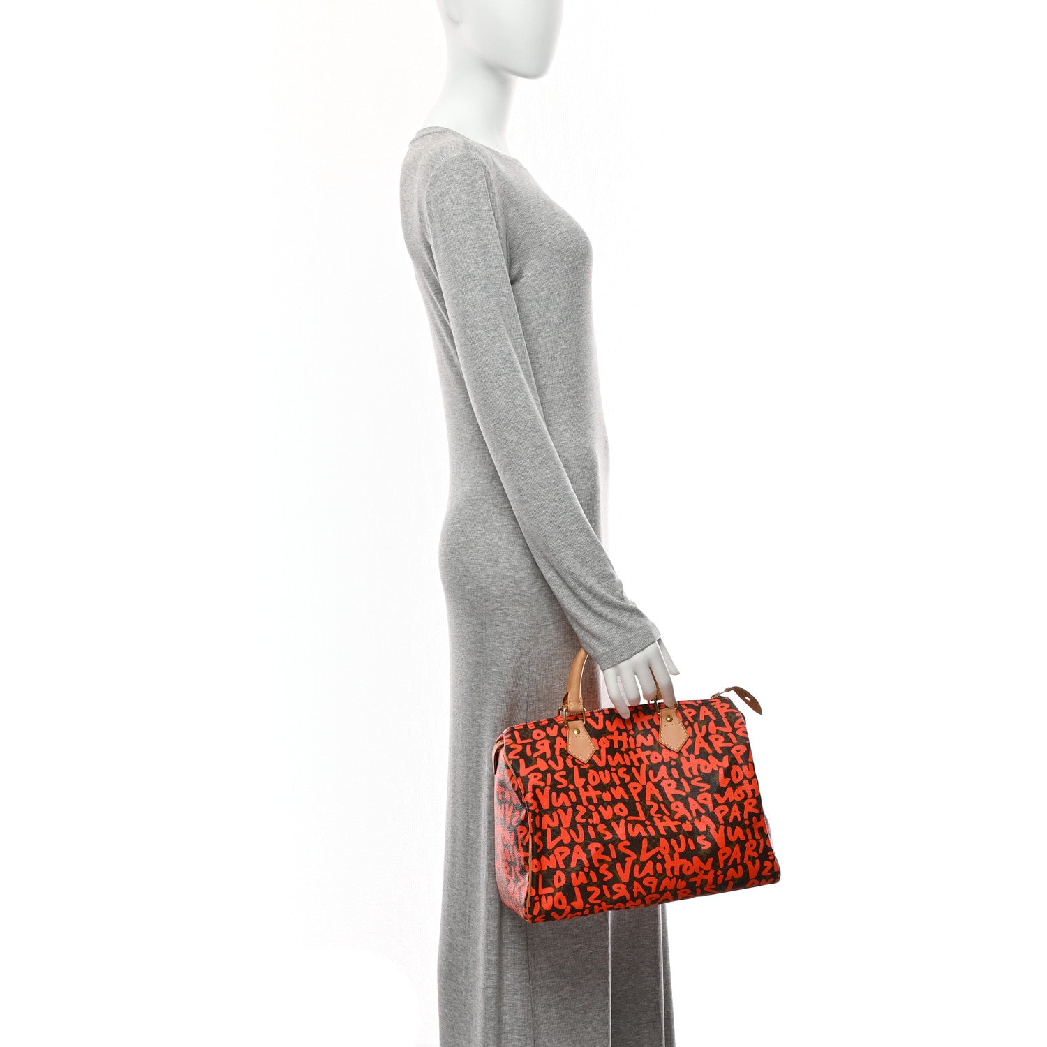 Louis Vuitton Monogram Graffiti Speedy 30 Orange 2 of 10