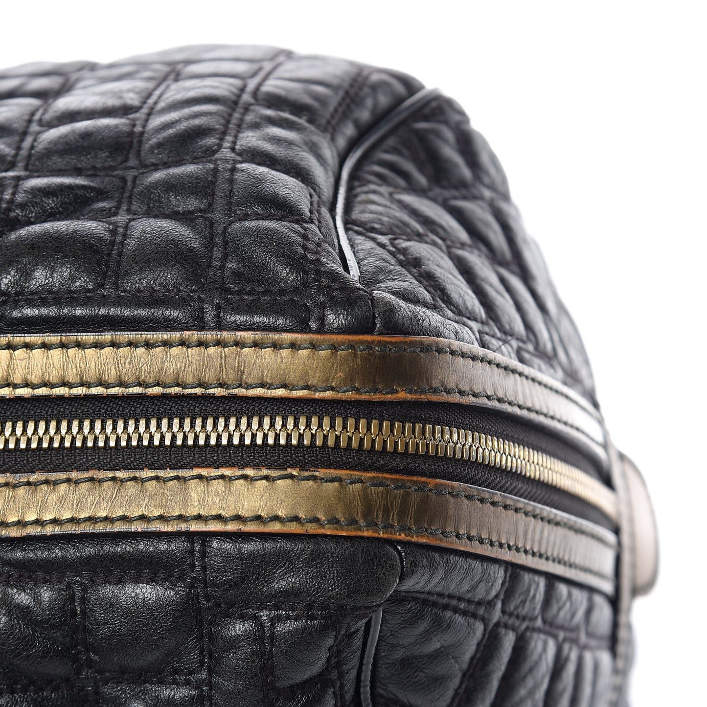 Calfskin Quilted Miss Marylou Hobo Bag Black