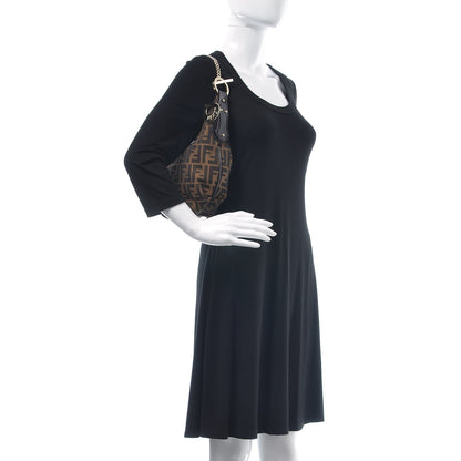 Fendi Zucca Small Chef Chain Hobo Tobacco 2 of 7