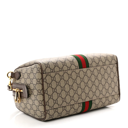 Gucci GG Supreme Monogram Web Medium Ophidia Top Handle Bag Beige Ebony 4 of 13