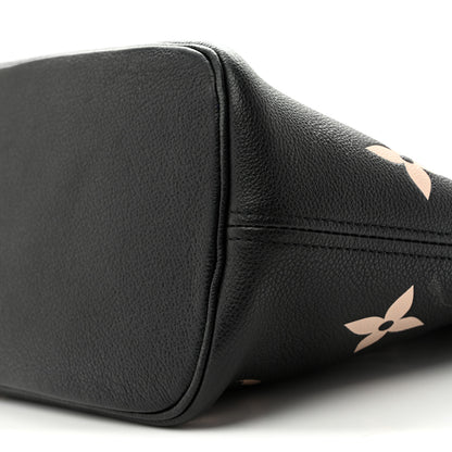 Louis Vuitton Empreinte Monogram Giant Neverfull MM Black Beige 9 of 13
