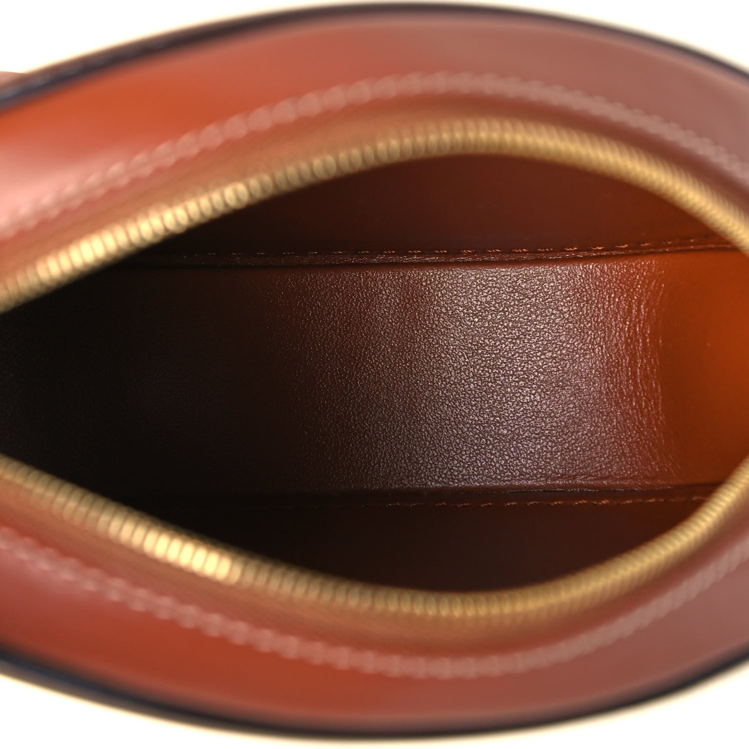 Celine Smooth Calfskin Cuir Small Triomphe Oval Crossbody Purse Tan 5 of 7