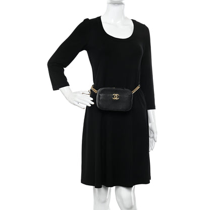 Chanel Caviar Stitched Waist Bag Black 2 of 11