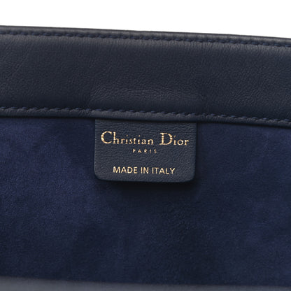 Christian Dior Calfskin Embossed Book Tote Navy Blue 6 of 10