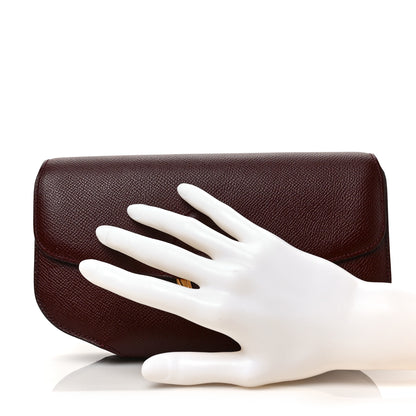 Hermes Epsom Cherche Midi Clutch Bordeaux 2 of 6