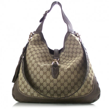 Gucci Monogram Large New Jackie Shoulder Bag 1 of 10