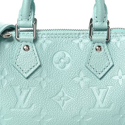 Louis Vuitton Empreinte Monogram Nano Speedy Pearly Lagoon Turquoise 7 of 9