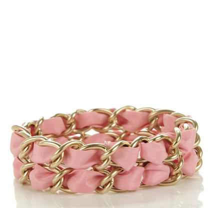 Chanel Metal CC Chain Bracelet Pink Gold 3 of 5
