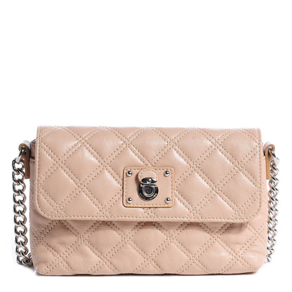 Marc Jacobs Leather Quilted The Small Single Flap Blush 1 of 8