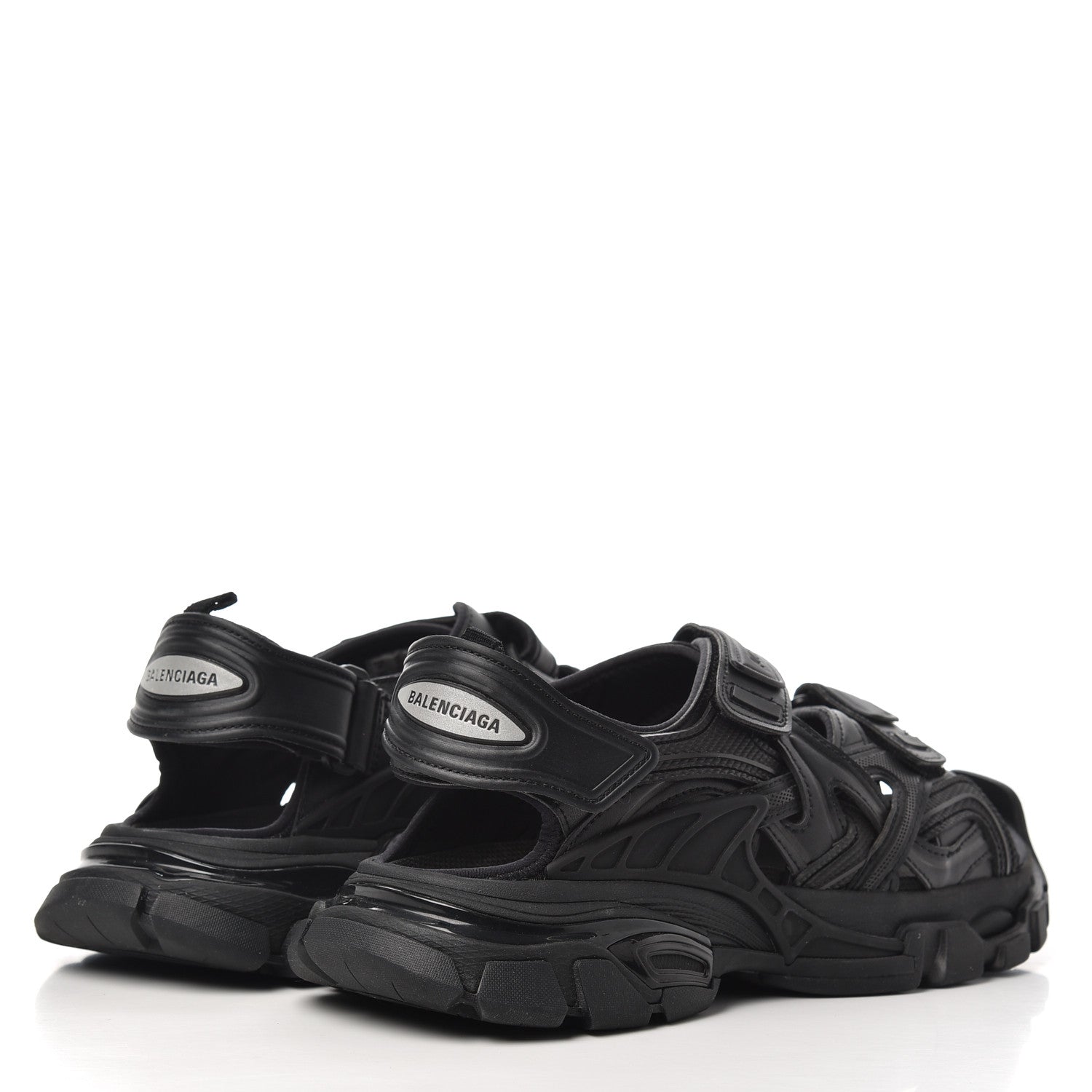 Balenciaga Neoprene Rubber Womens Track Sandals 38 Black 4 of 12