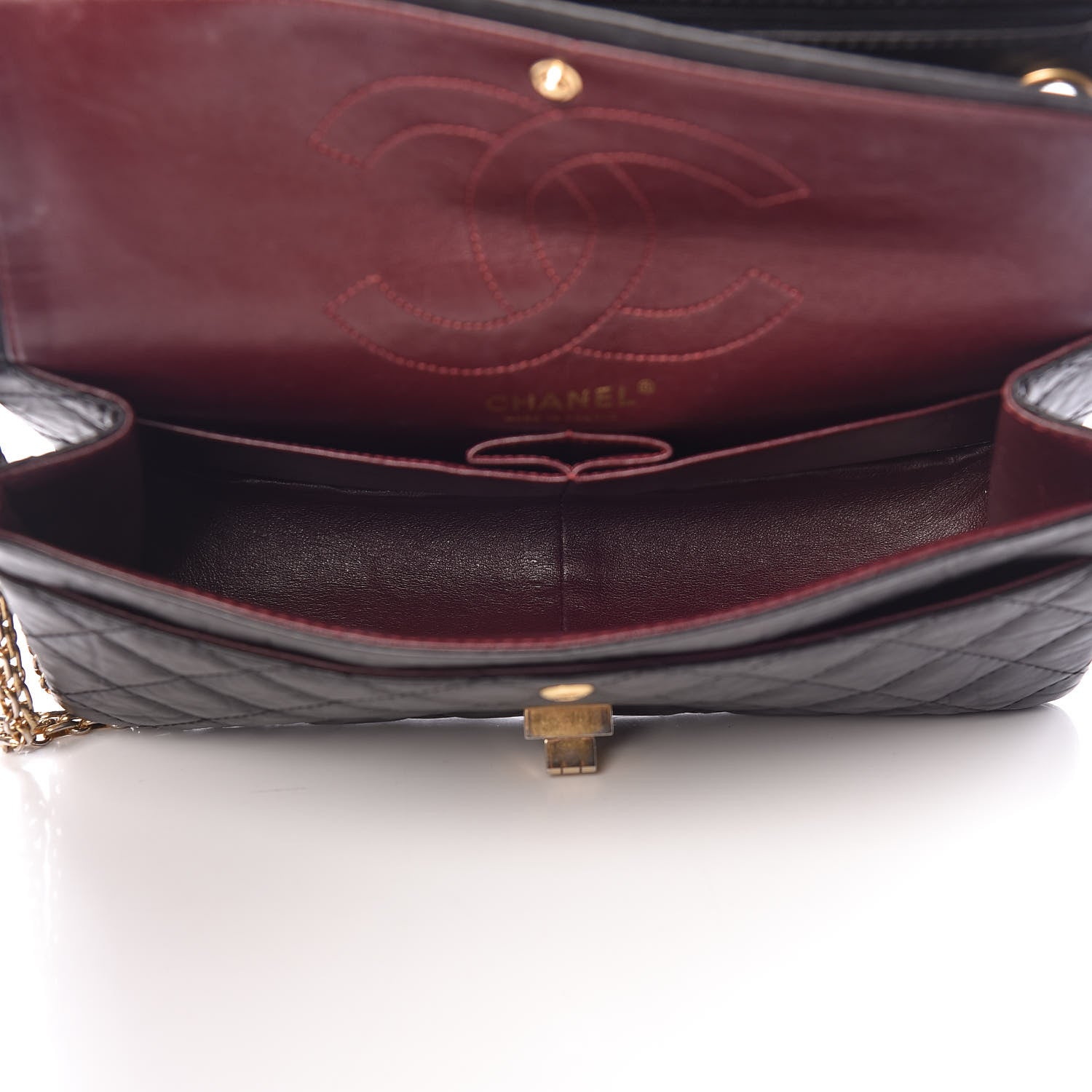 Chanel Aged Calfskin Quilted 2.55 Reissue 226 Flap Black 5 of 10