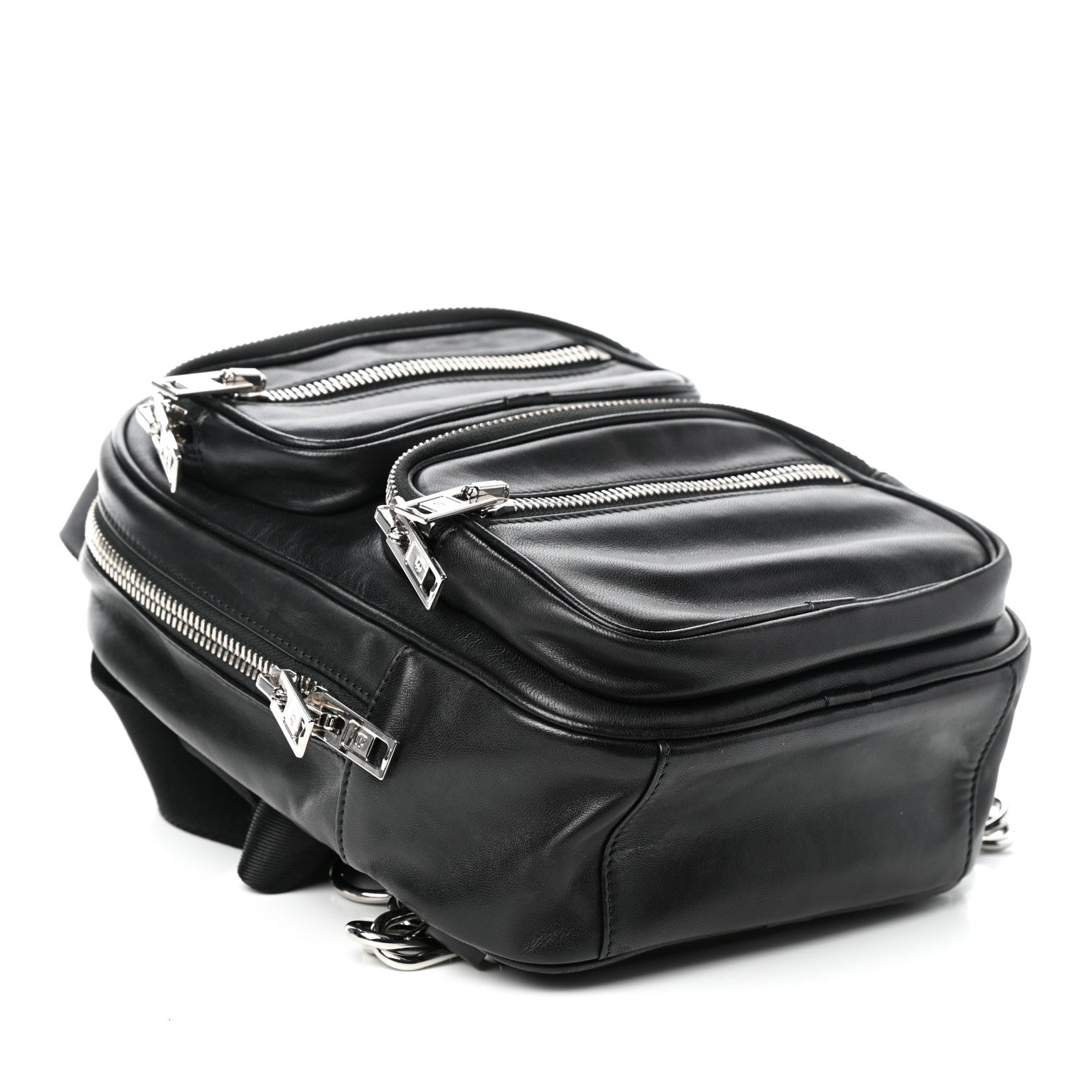 Alexander Wang Lambskin Double Zip Backpack Black 4 of 9