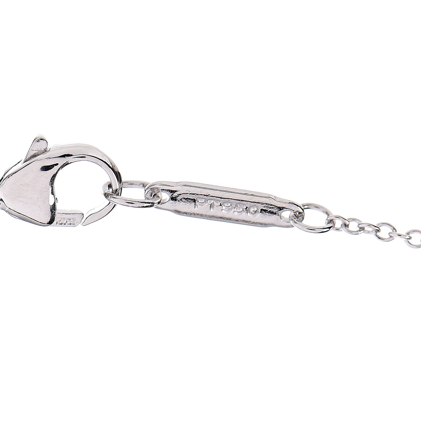 Platinum Diamond Double Heart Pendant Necklace
