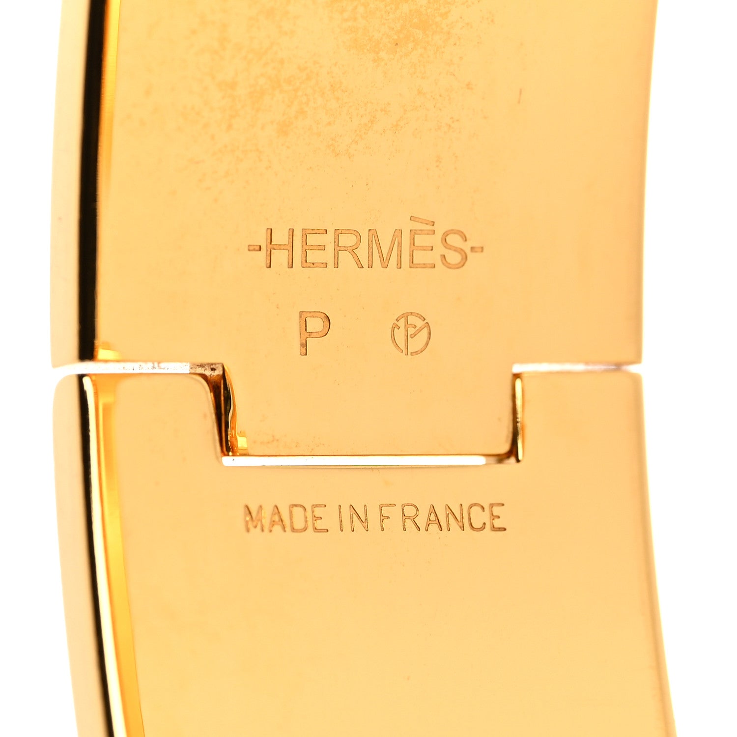 Hermes Enamel Wide Clic Clac H Bracelet GM White 4 of 5