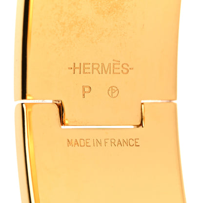 Hermes Enamel Wide Clic Clac H Bracelet GM White 4 of 5