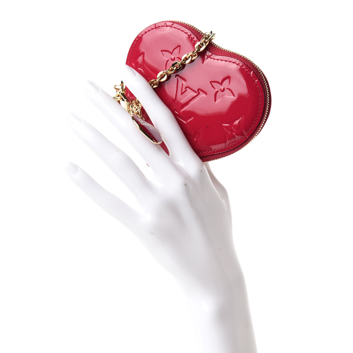 Louis Vuitton Vernis Heart Coin Purse Rose Indien 2 of 6