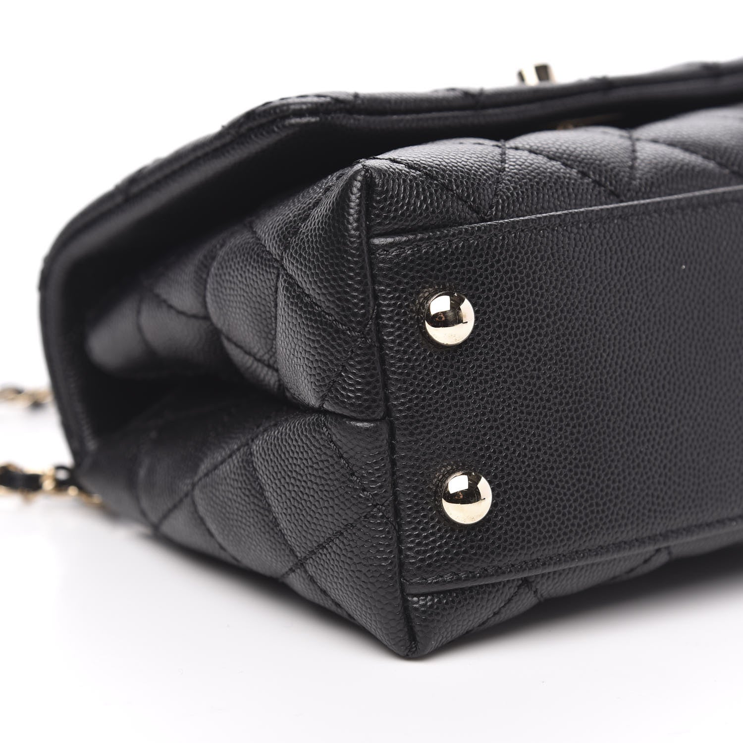 Chanel Caviar Quilted Extra Mini Coco Handle Flap Black 8 of 11