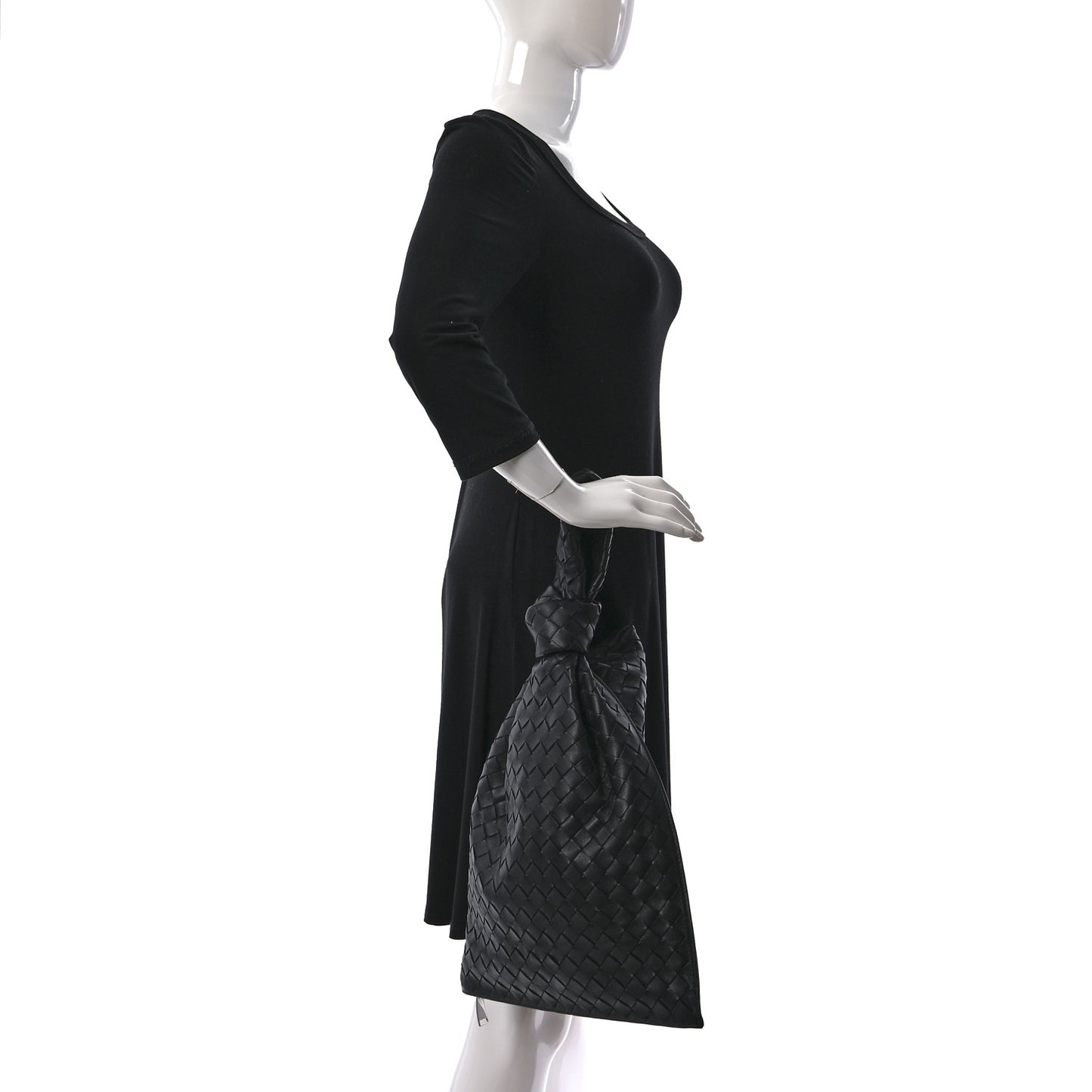 Nappa Intrecciato BV Twist Black
