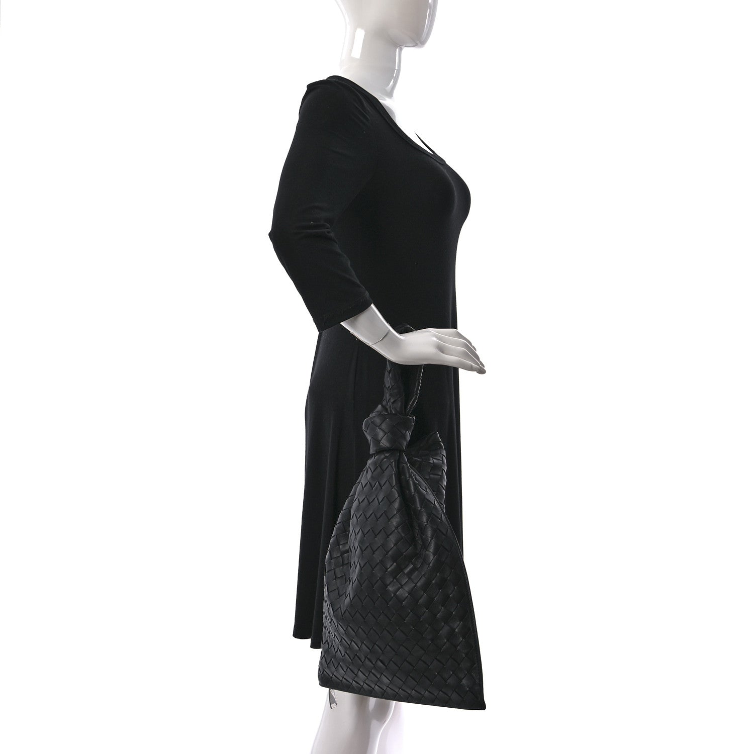 Bottega Veneta Nappa Intrecciato BV Twist Black 2 of 9