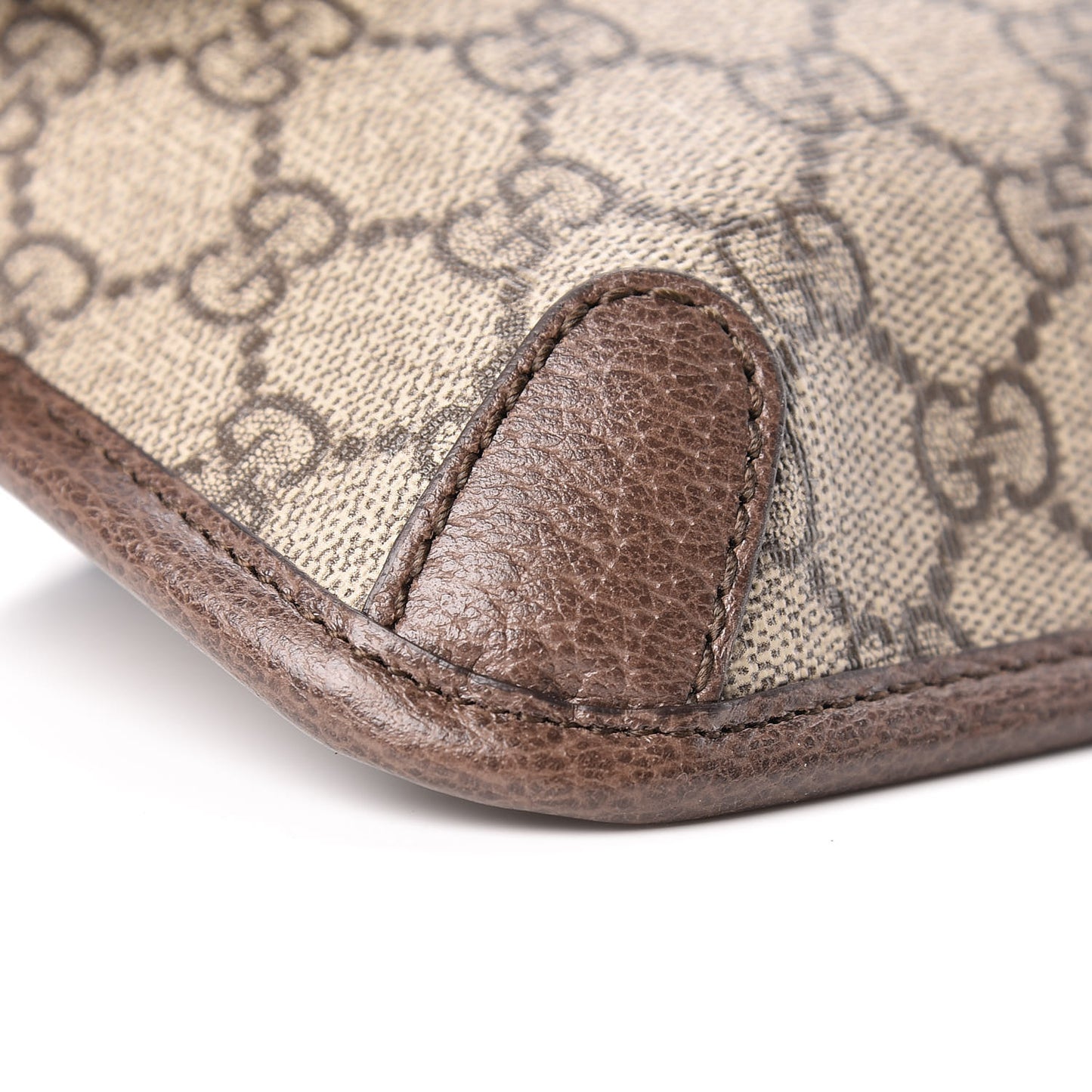 GG Supreme Monogram Neo Vintage Web Belt Bag Brown