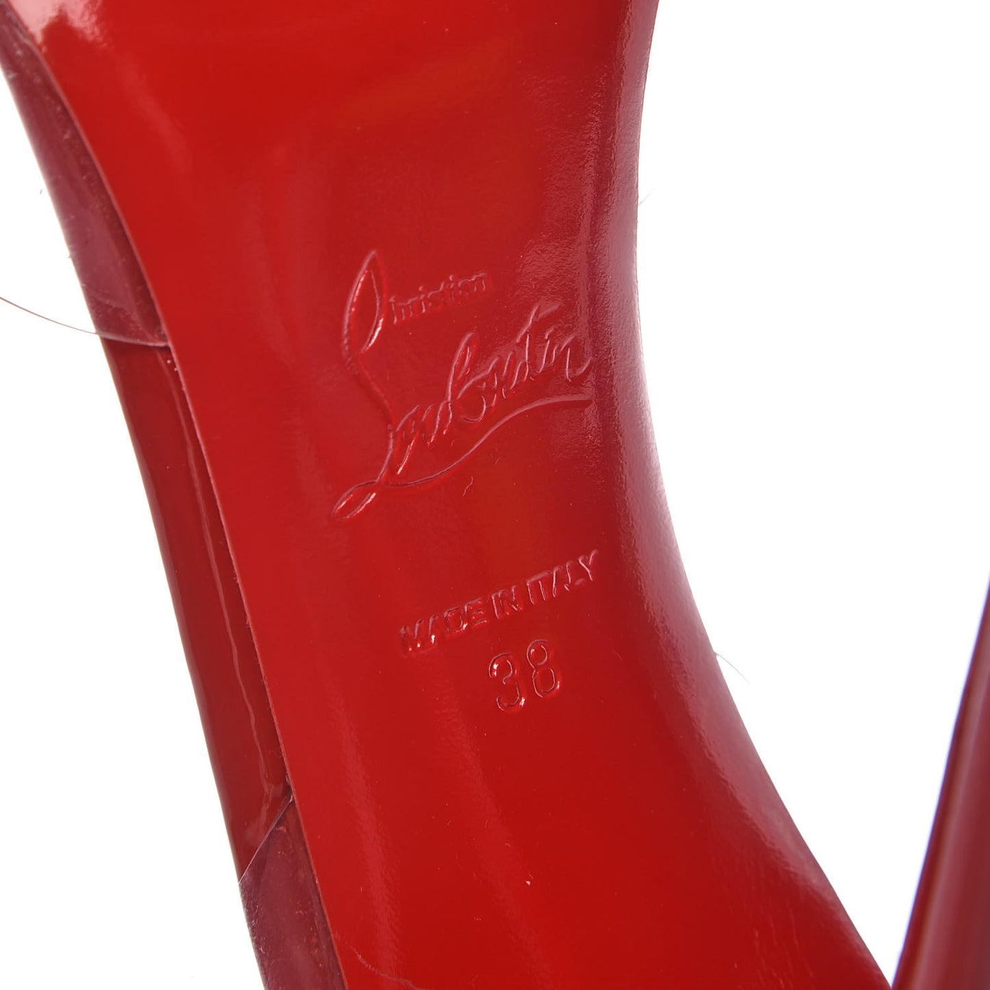 Patent PVC Nosy 100 Pumps 38 Flamenco Transparent