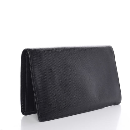 Chanel Grained Calfskin CC Button Yen Wallet Black 3 of 10