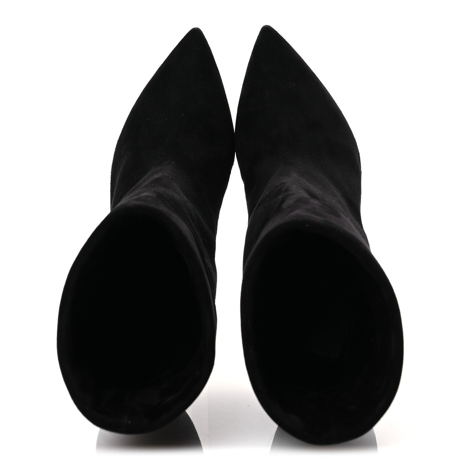 Saint Laurent Kid Scamosciato Niki 85 Wedge Booties 37.5 Black 2 of 11