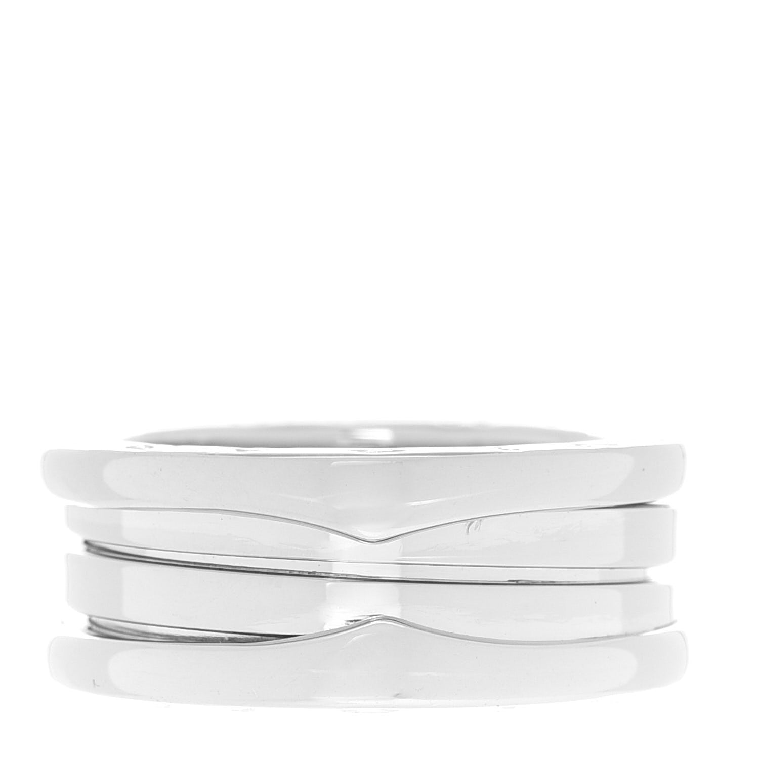 Bulgari 18K White Gold B.Zero1 Three-Band Ring 51 5.75 1 of 5