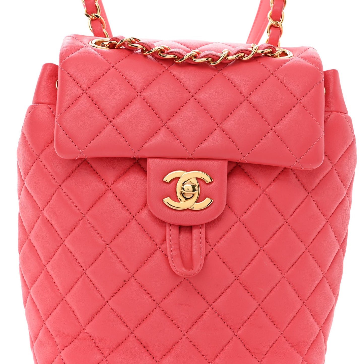 Lambskin Quilted Mini Urban Spirit Backpack Pink