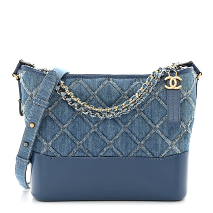 Chanel Denim Calfskin Medium Gabrielle Hobo Blue 1 of 10