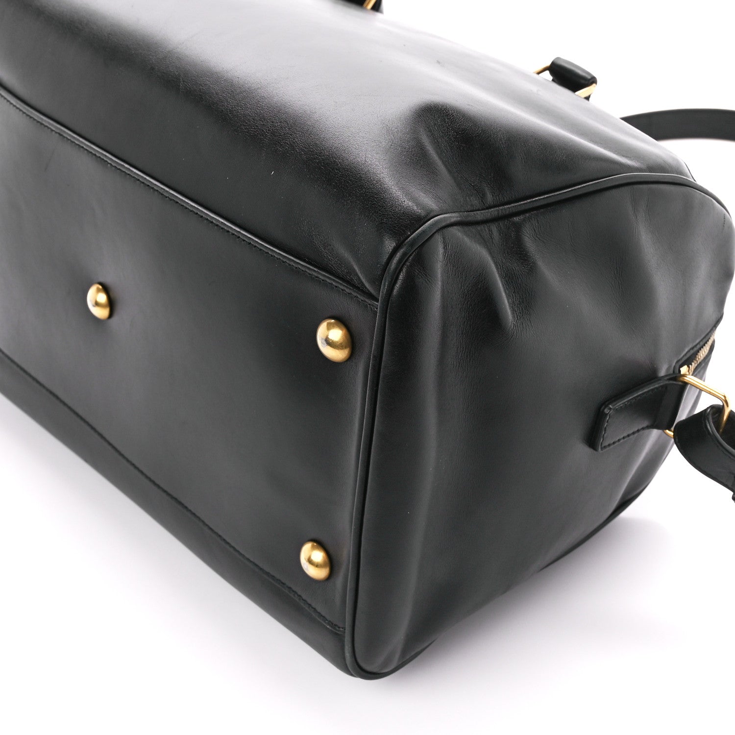 Saint Laurent Calfskin Classic Duffle 6 Black 12 of 13