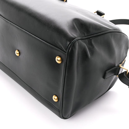 Saint Laurent Calfskin Classic Duffle 6 Black 12 of 13