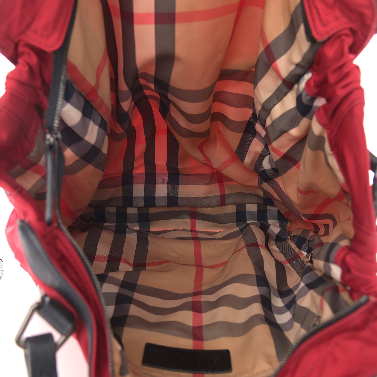 Burberry Nylon Small Buckleigh Packable Tote Red 4 of 16